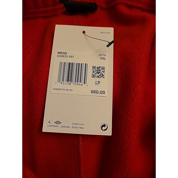 Jordan Sweatpants Mens Joggers Cuffed Athletic Fleece Pants DA9820-687 2XL XXL - Picture 9 of 10